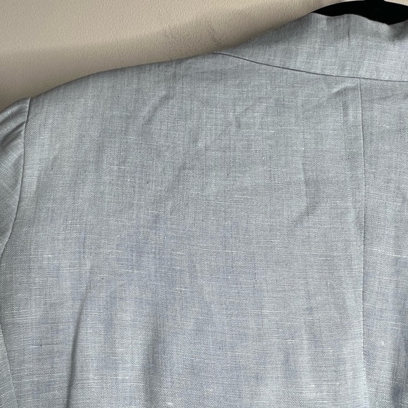 Joie Mehira Linen Blazer Ice Blue Size 4 - Picture 5 of 10